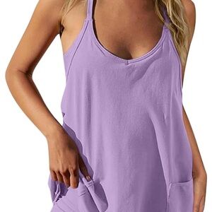 Women's Purple short romper